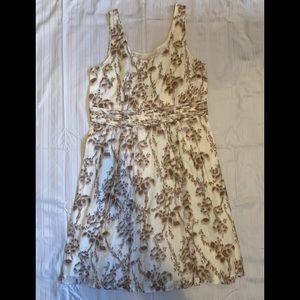 Lela Rose for LOFT Cream Dress